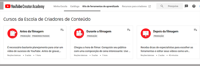 link para escola de criadores do youtube