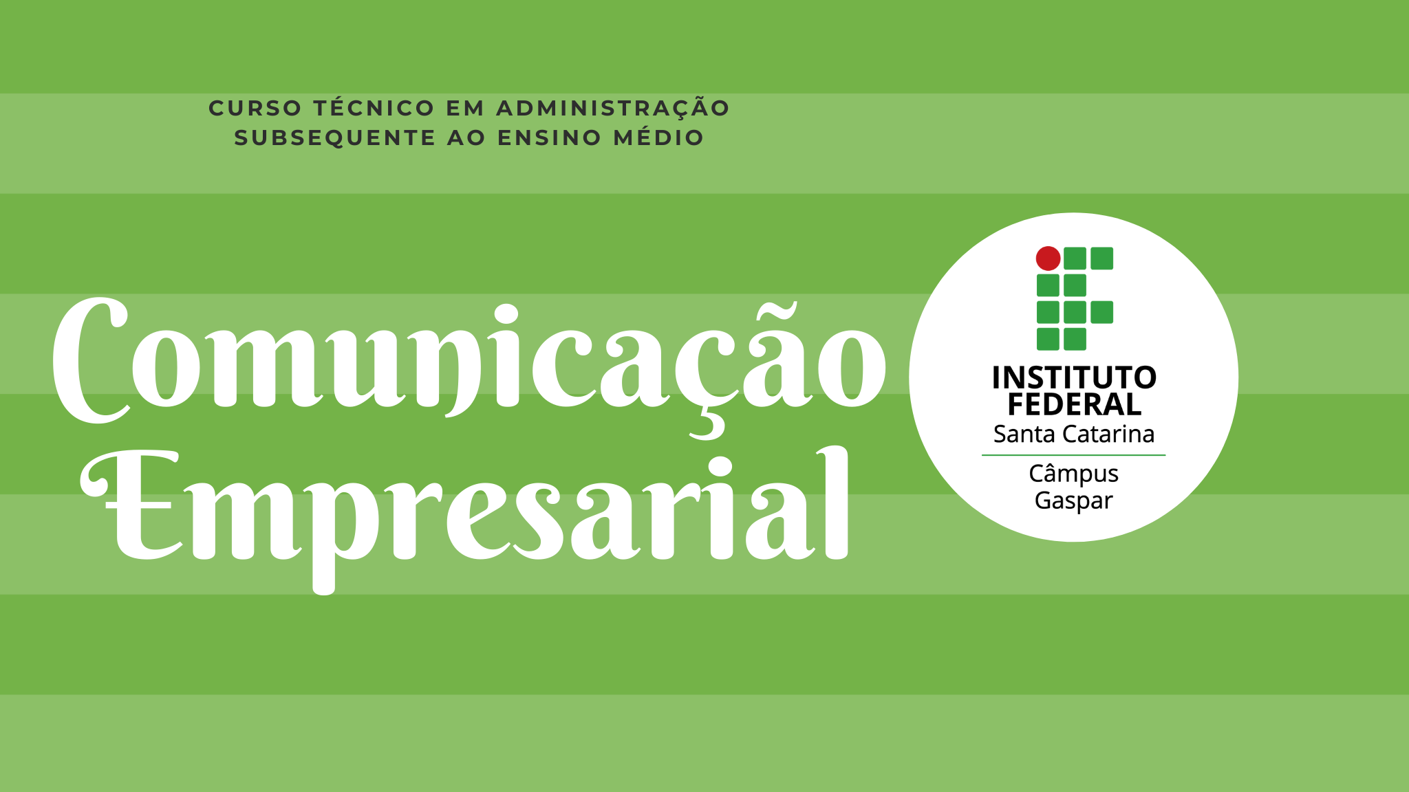 Banner da Disciplina Comunicação Empresarial
